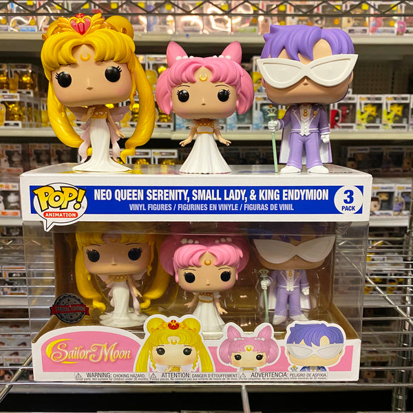 Funko Pop! Sailor Moon - Neo Queen Serenity Small Lady & King Endymion  (Pack) - Loja TSC