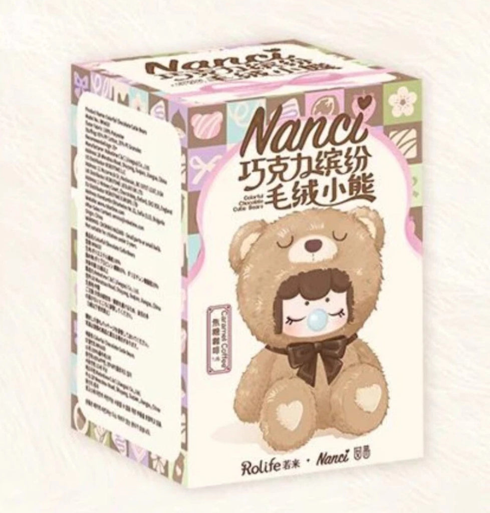 Rolife Nanci Chocolate Colorful Plush Bear Blind Box