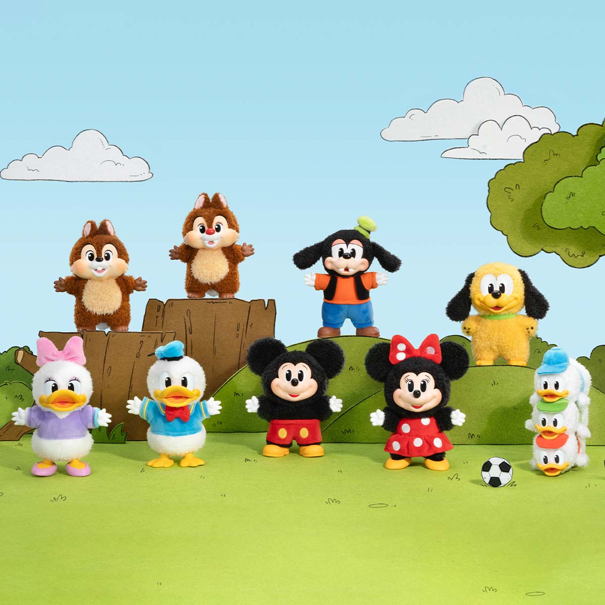 MAX80%OFF／セール開催中 Family Mickey Cute Blind Figures Series Keychain Together ぬいぐるみ