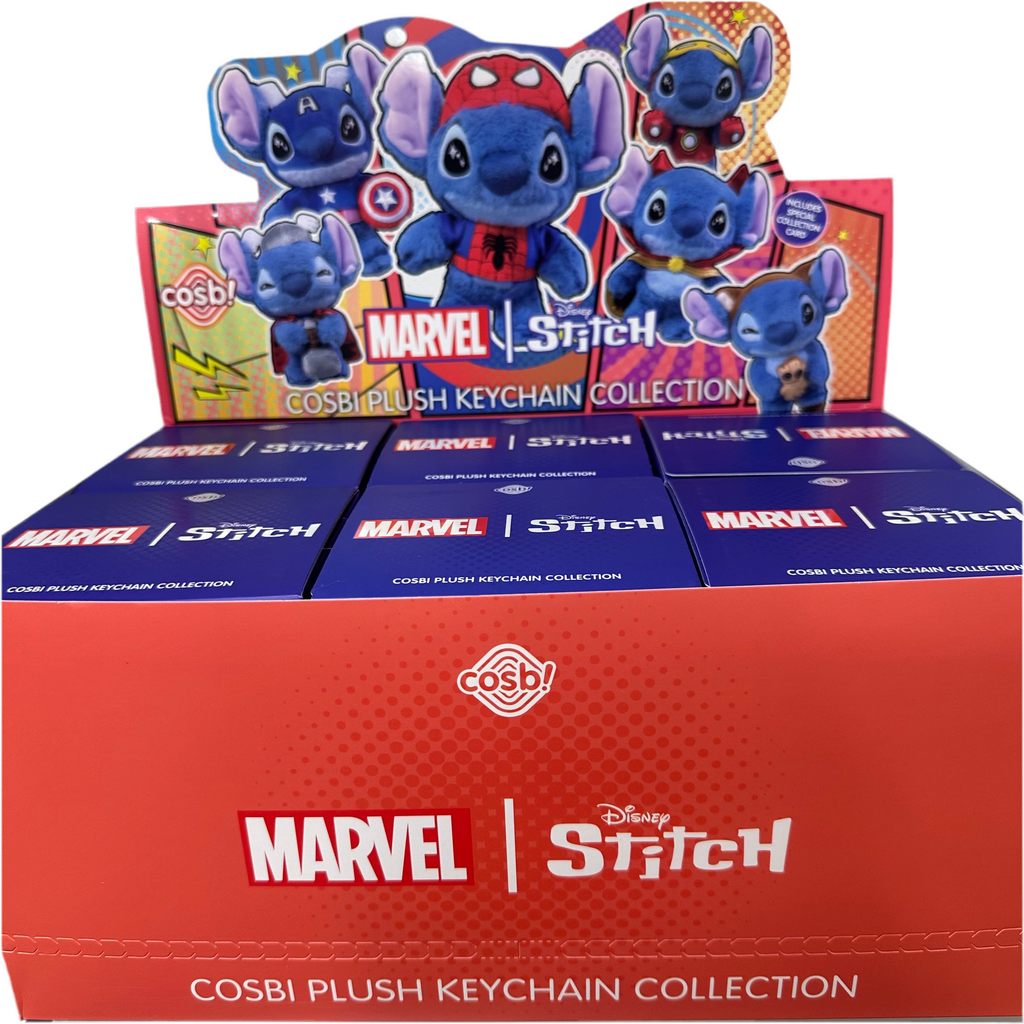 Cosbi Marvel x Stitch Plush Keychain 1pcs Blind Box