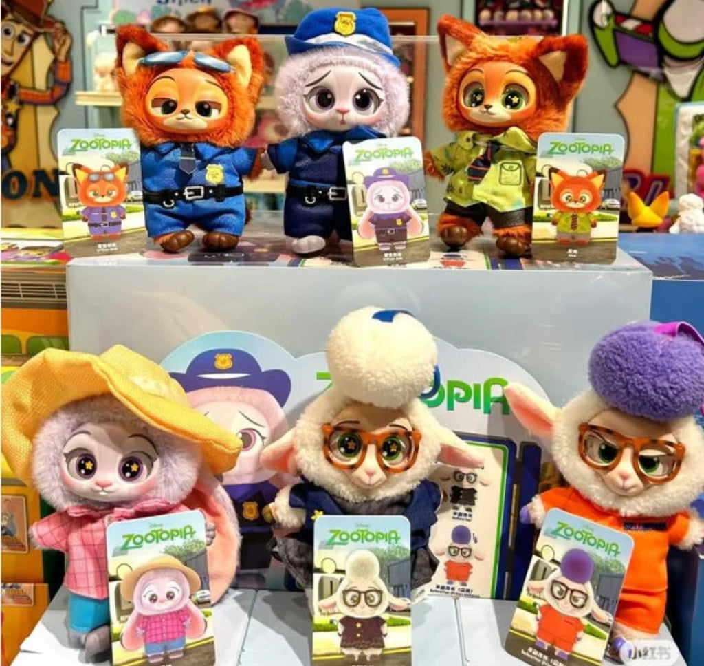 MINISO Disney Zootopia Vinly Plush Pendant 1pcs Blind Box