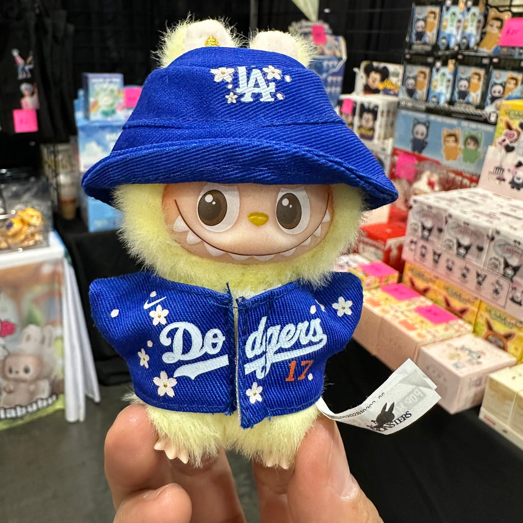 Labubu Pin for Love Dodgers Ohtani Outfits 2pcs Set