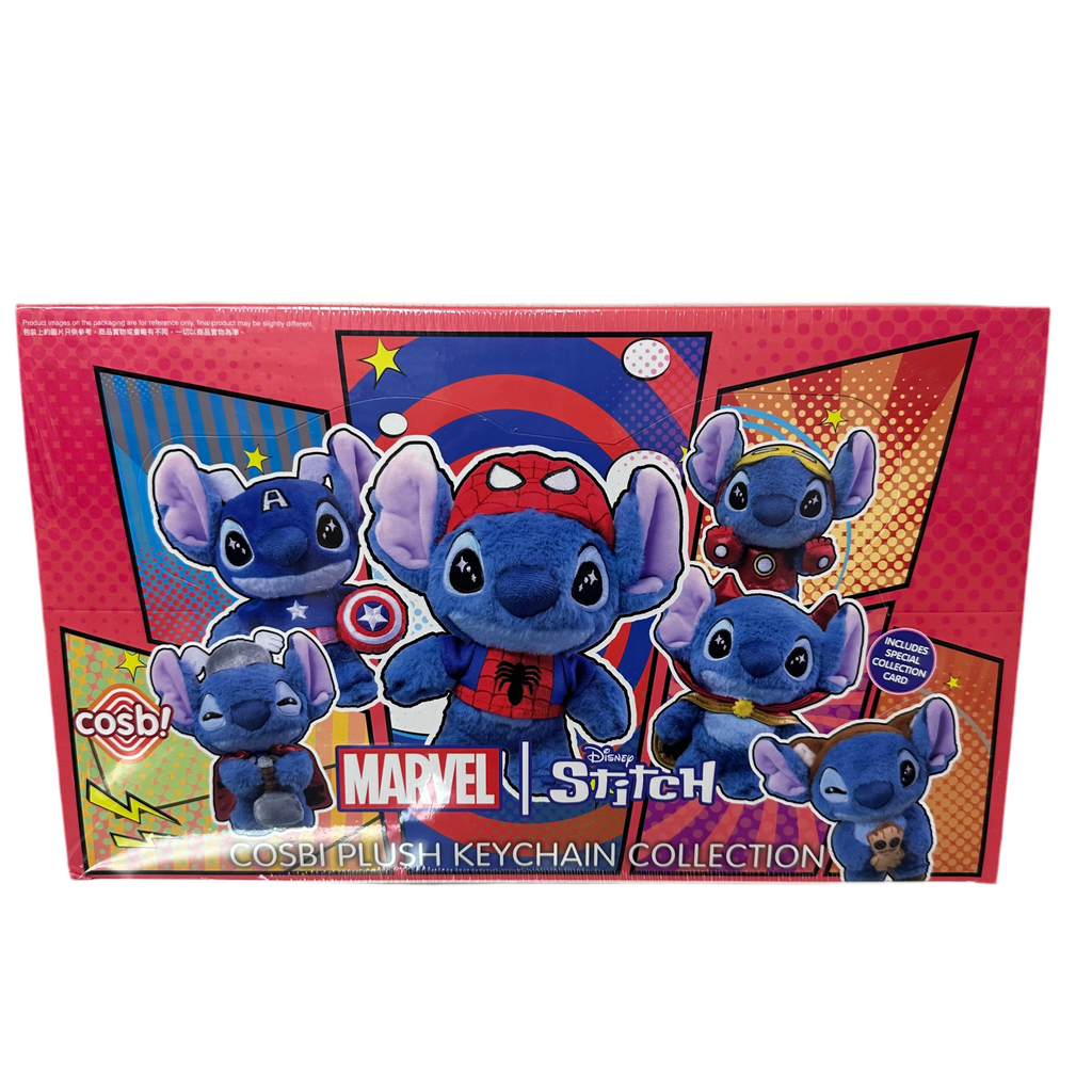 Cosbi Marvel x Stitch Plush Keychain 1pcs Blind Box