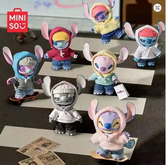 MINISO : Gen Z Street Stitch Vinyl Plush Doll Pendant 1Pcs Blind Box