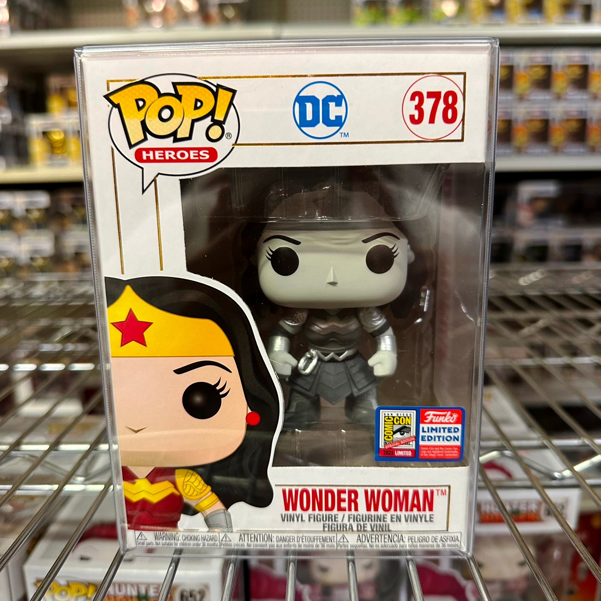 Boîte 5 Figurines Funko DC - Batman, Aquaman, Flash, Wonder Woman, Superman - Neuve