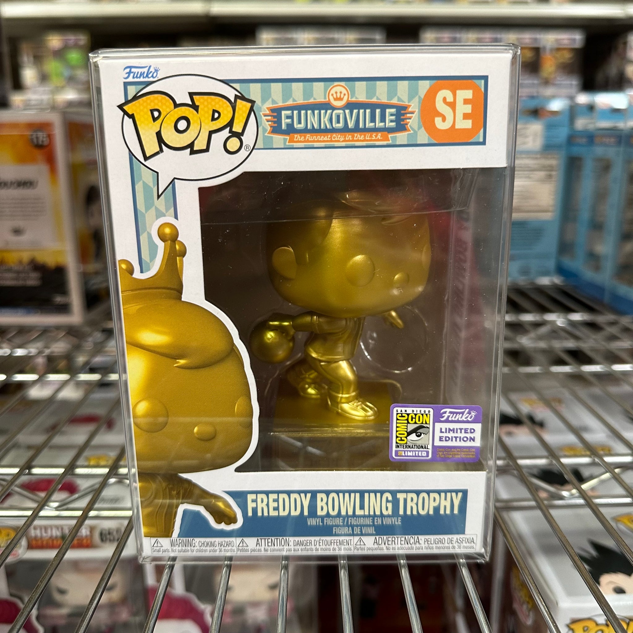 SDCC shops 2023 Funkoville Freddy Bowling Trophy