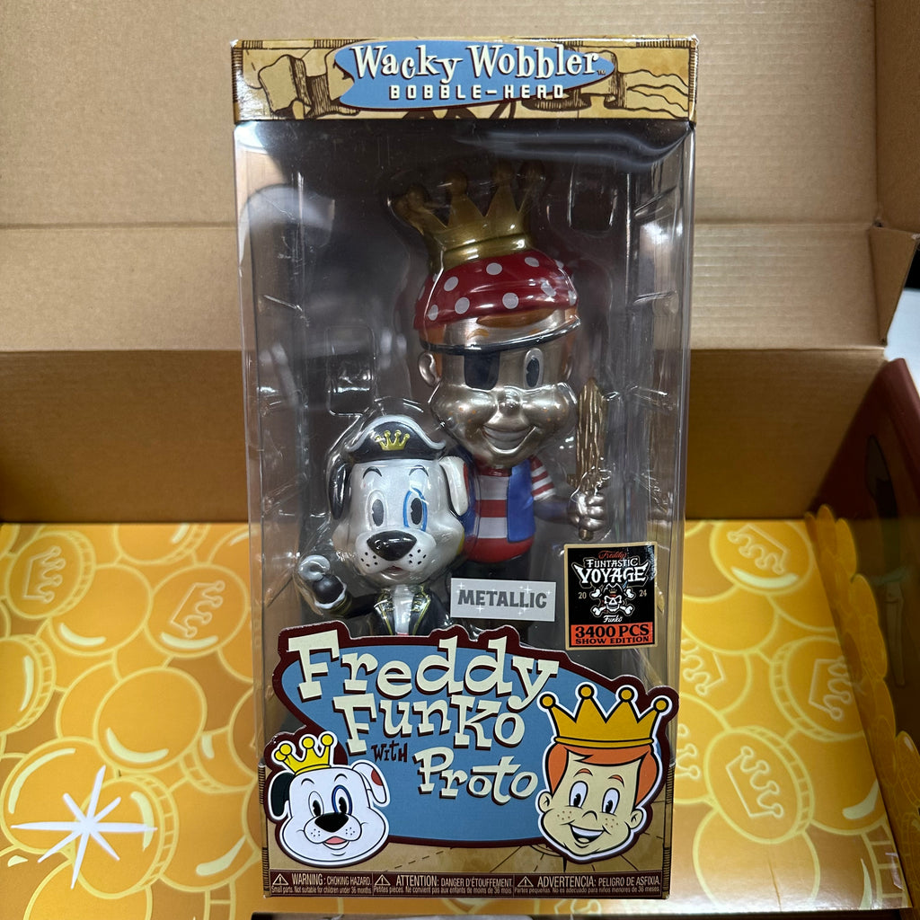 Funko Wacky Wobbler : Freddy Funko with Proto Metallic