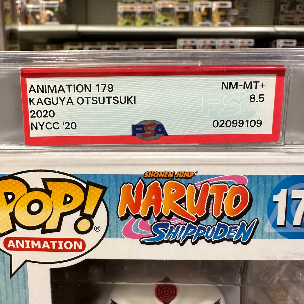 Funko Pop kaguya NYCC Con sticker PSA 8.5