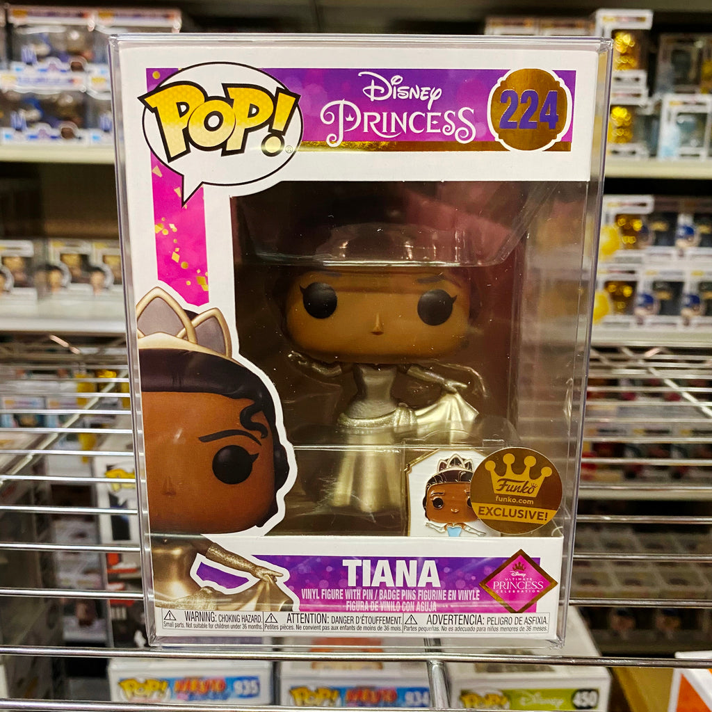 Funko Pop Disney Princess : Tiana w/Pin #224 Vinyl Figure