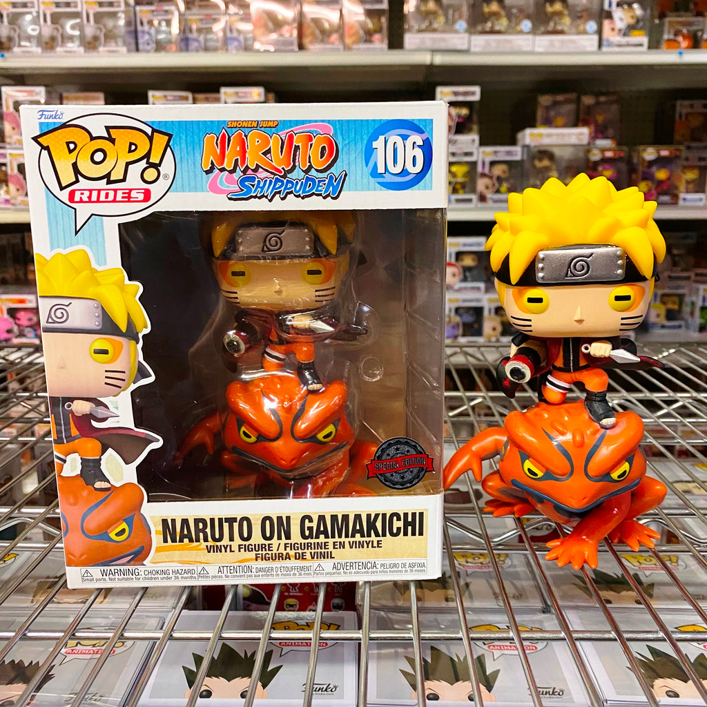 Funko Pop Naruto 6" : Naruto on Gamakichi #106 Vinyl Figure