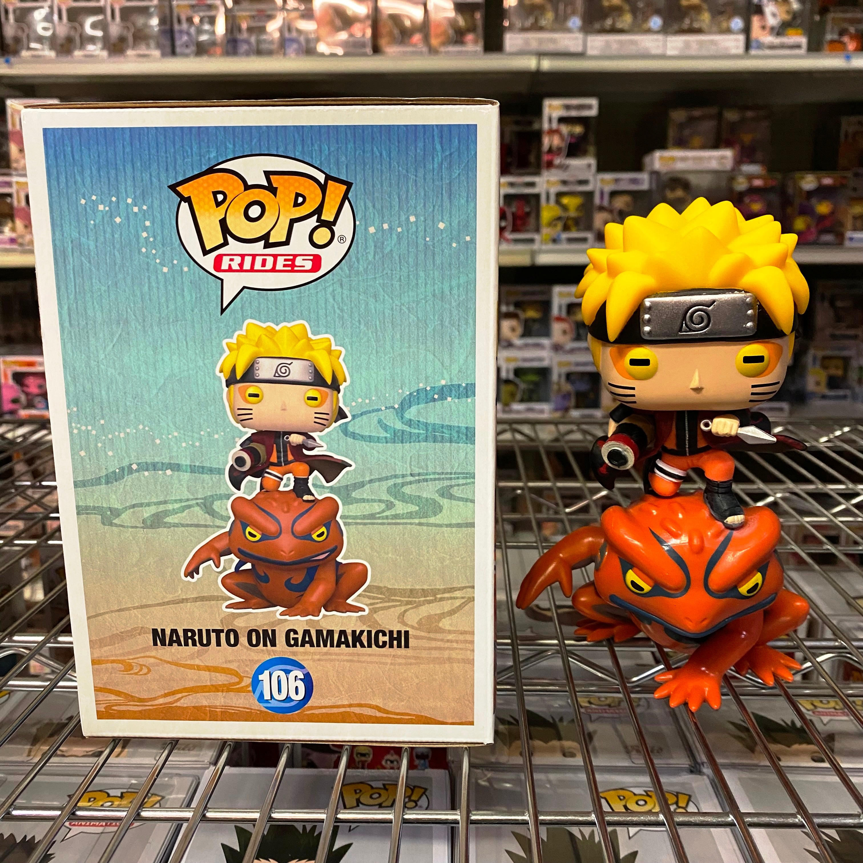 Figurine Funko Pop Rides Naruto and Gamakichi - Figurine de