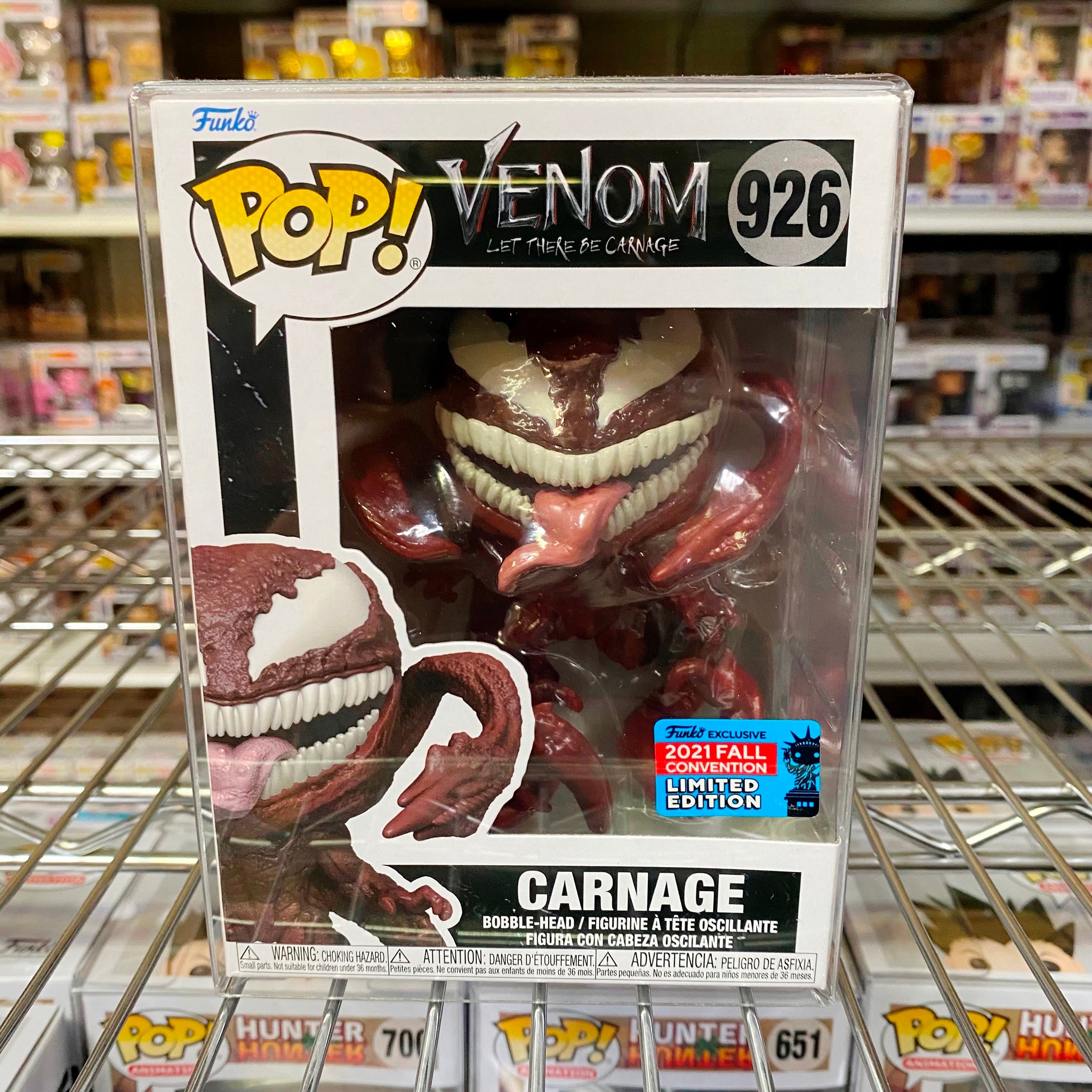 Funko Pop Venom : NYCC Share Exclusive : Carnage #926 Vinyl