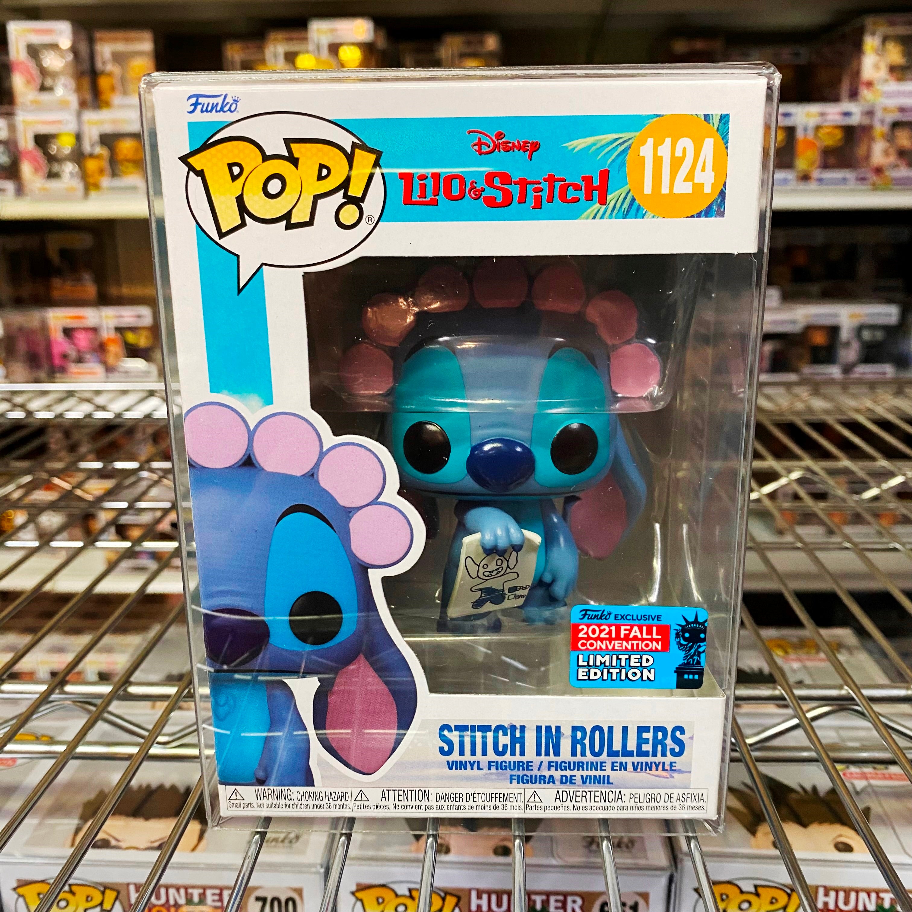 Funko Pop NYCC Share Exclusive : Stitch In Rollers #1124 Vinyl Figure –  POPNATION
