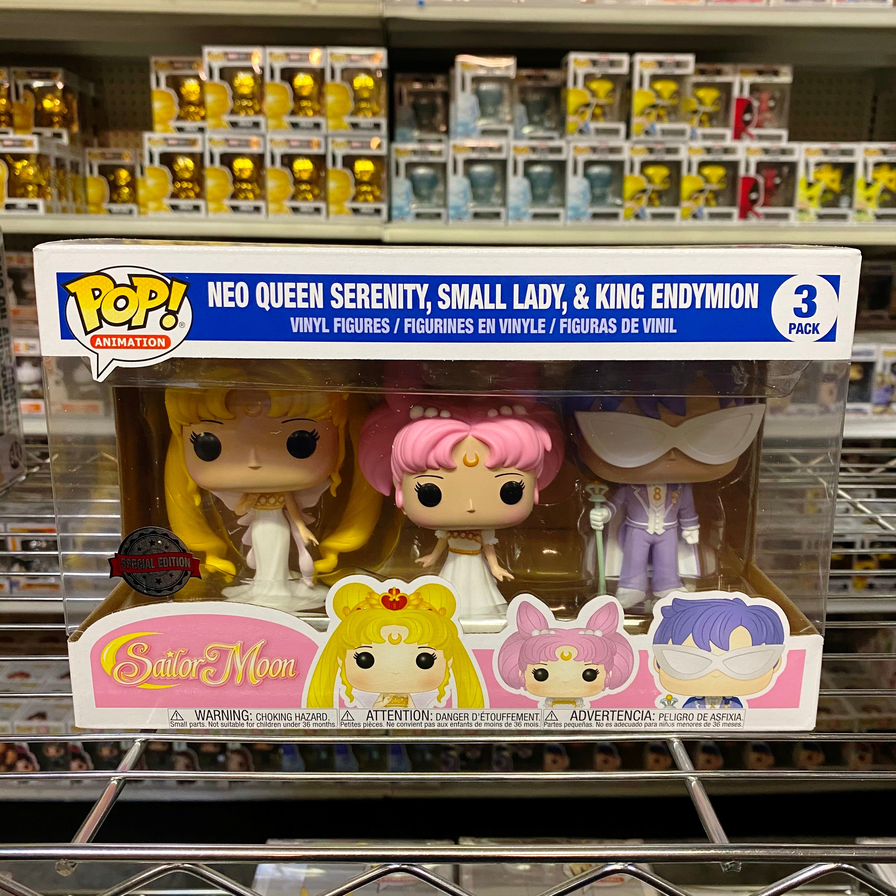 Funko Pop Sailor Moon 3 Pack : Queen Serenity , Small Lady & King Endy –  POPNATION