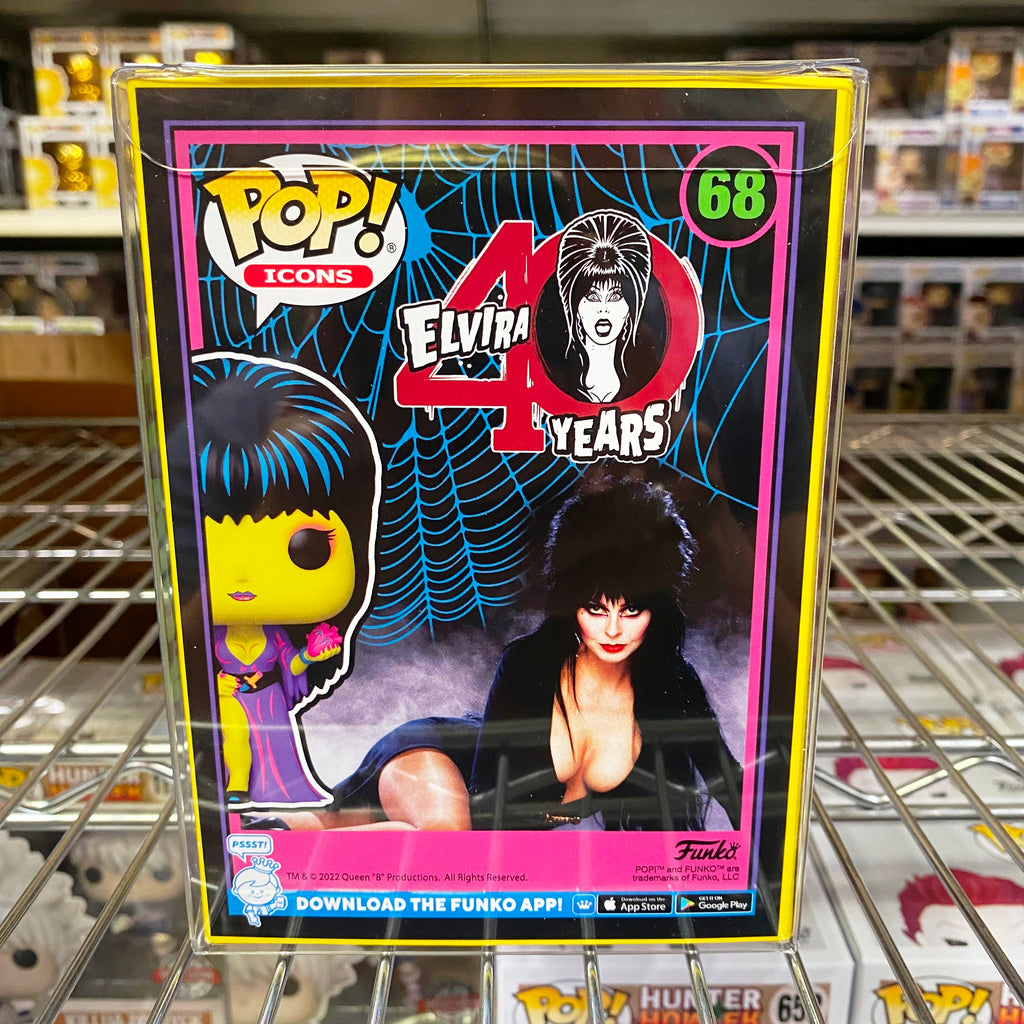 Funko Pop Icons : Blacklight : Elvira #68 Vinyl Figure