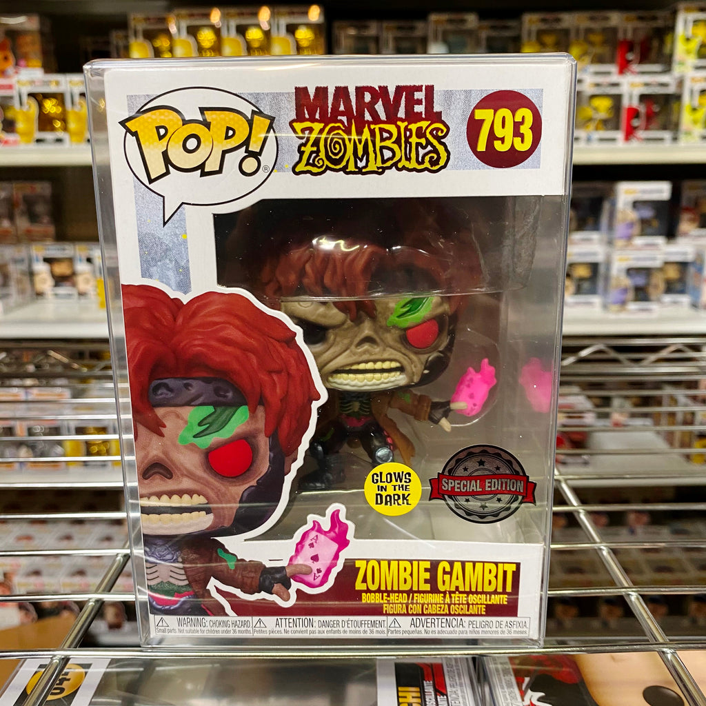 Funko Pop Marvel Zombies : Zombie Gambit #793 Glows Vinyl Figure