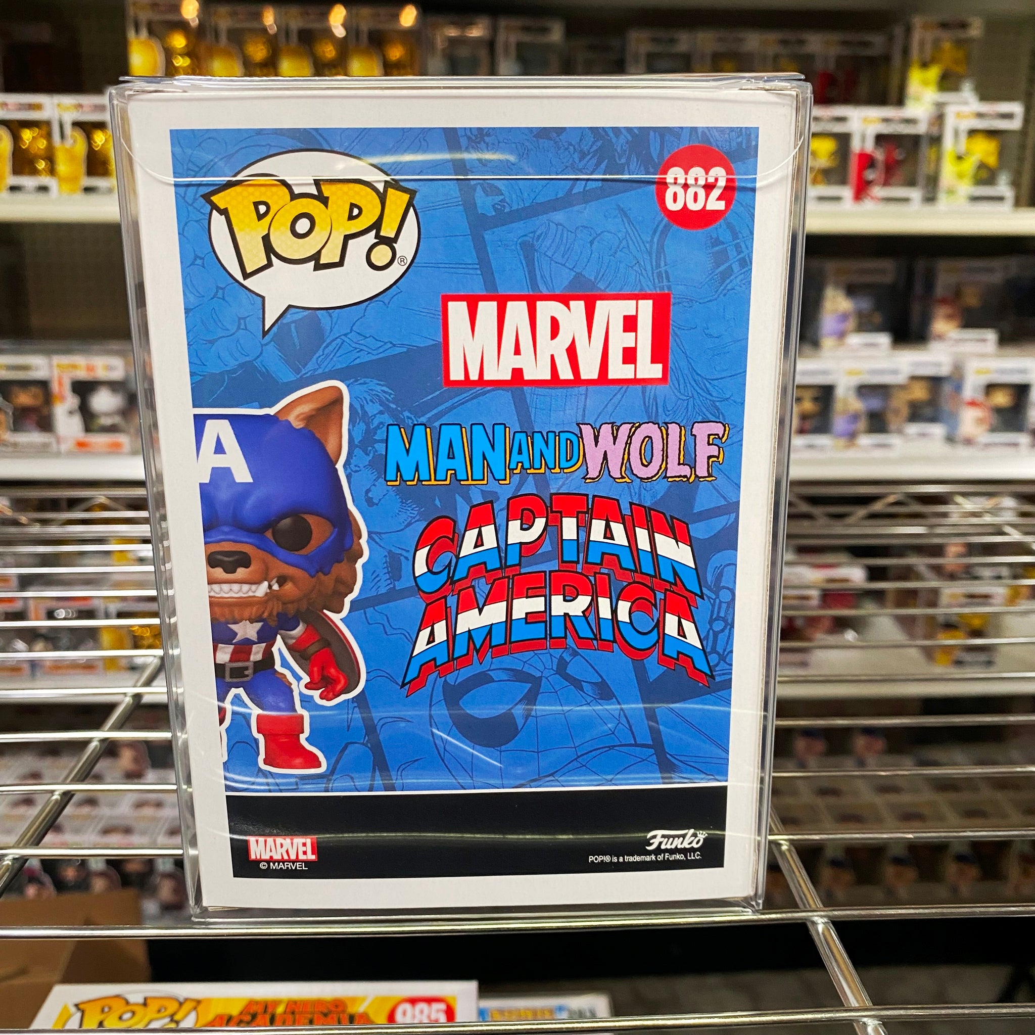 Funko Pop SDCC 2021 Marvel : Capwolf #882 Vinyl Figure (LIMIT 1