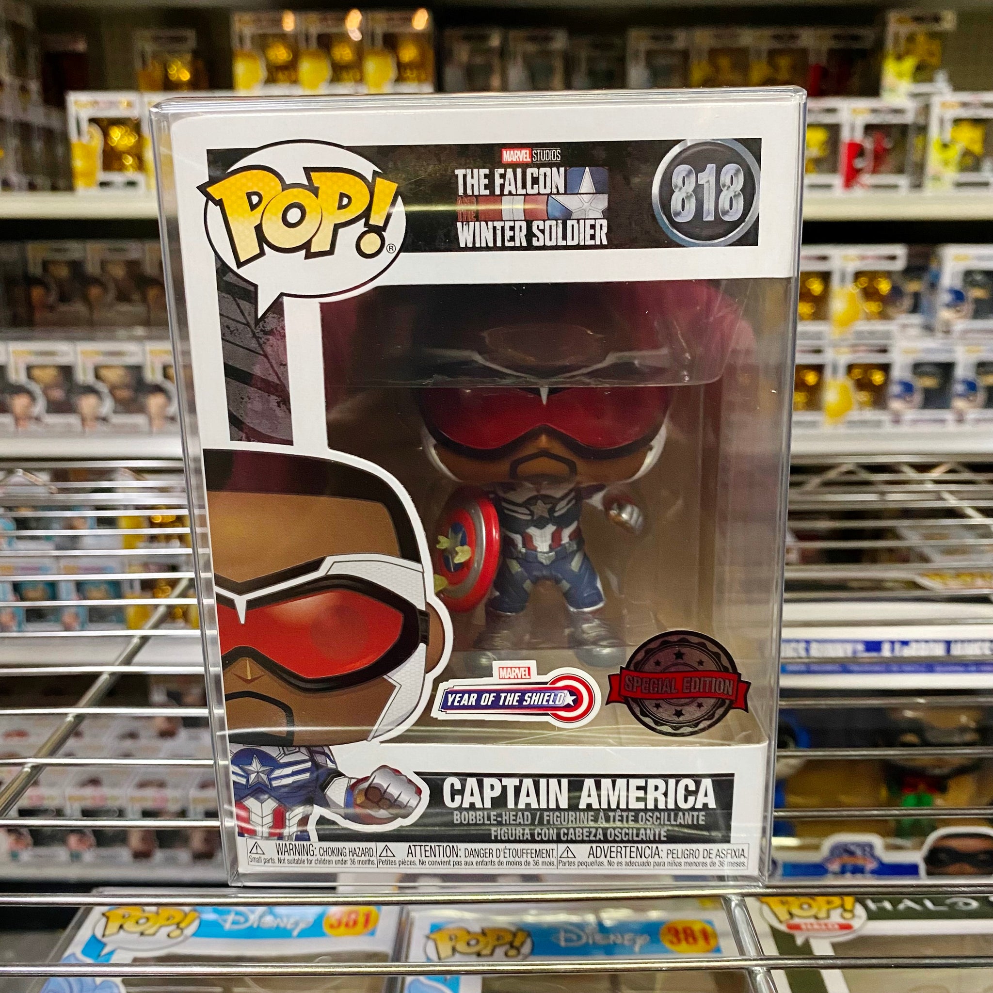 Funko Pop Marve The Falcon : Captain America #818 Vinyl Figure