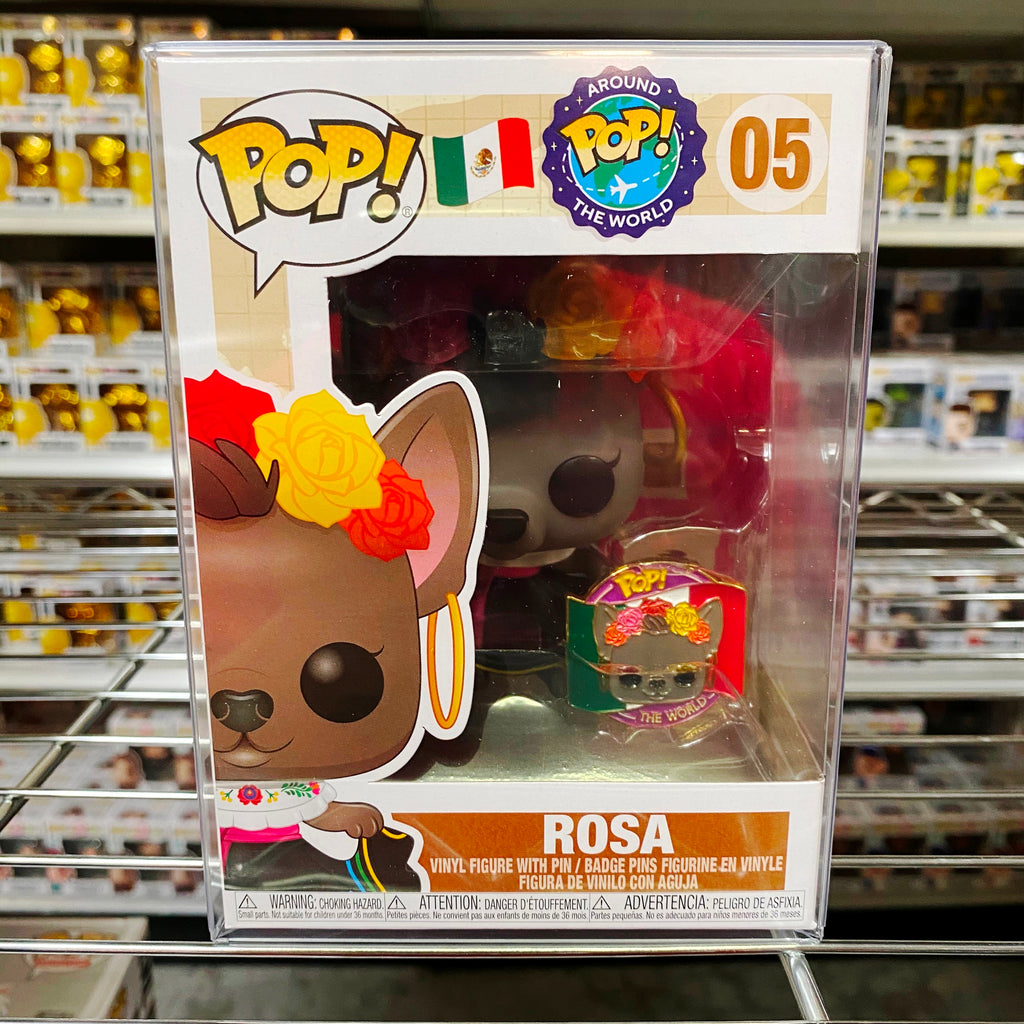 Funko Pop Around the World Mexico : Rosa #05 with Pin Vinyl Figure
